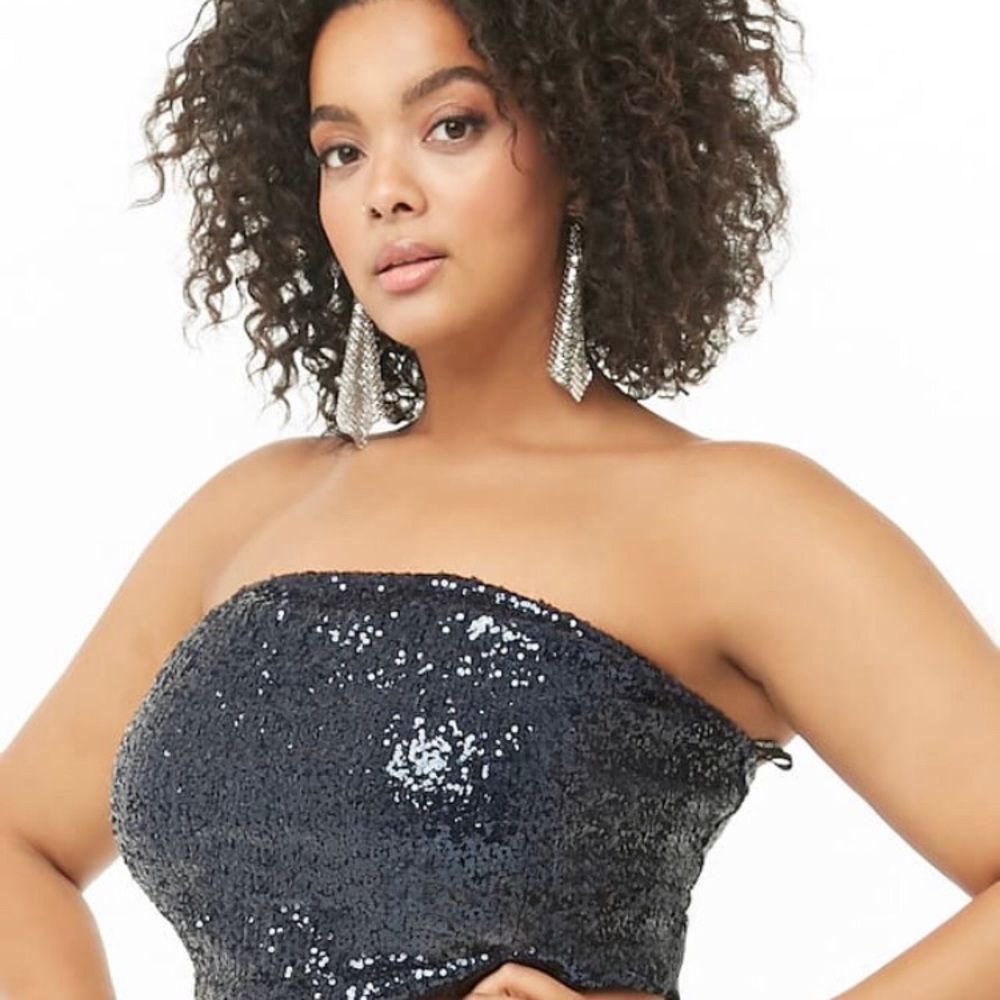 sparkly crop top